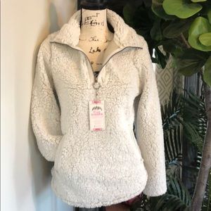 NWT Cozy Sherpa Pullover
